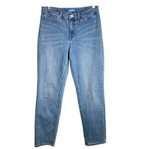 J‎ McLaughlin Women's Light Wash High Rise Straight Leg Jeans Size 6 Classic
